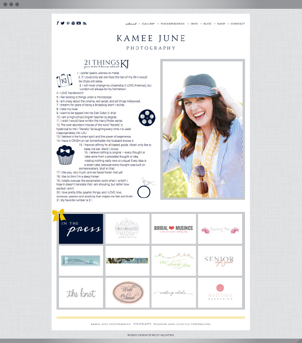 Kamee June Website | Sarah McDonald