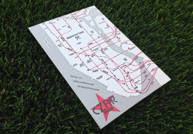 Czar Press NYC Letterpress Map | Sarah McDonald