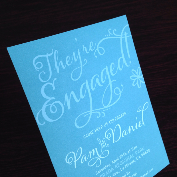 Engagement Party Invite | Designed by: Sarah McDonald