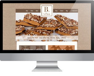 B. toffee Website | Design & Development by: Sarah McDonald