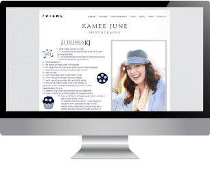 Kamee June Website | Sarah McDonald
