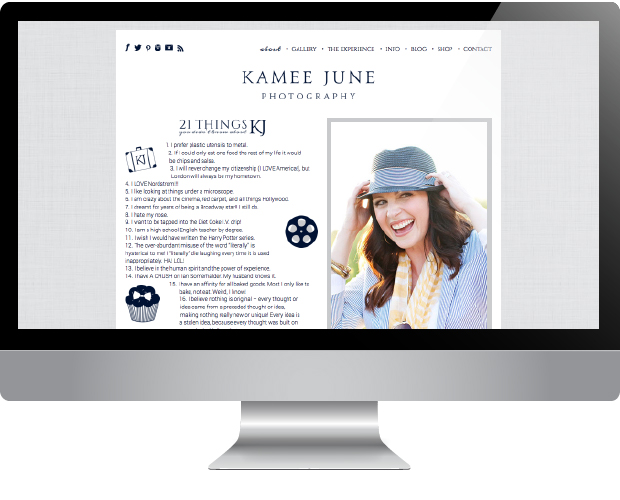 Kamee June Website | Sarah McDonald