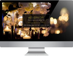 Modern Day Floral Website | Design & Development by: Sarah McDonald